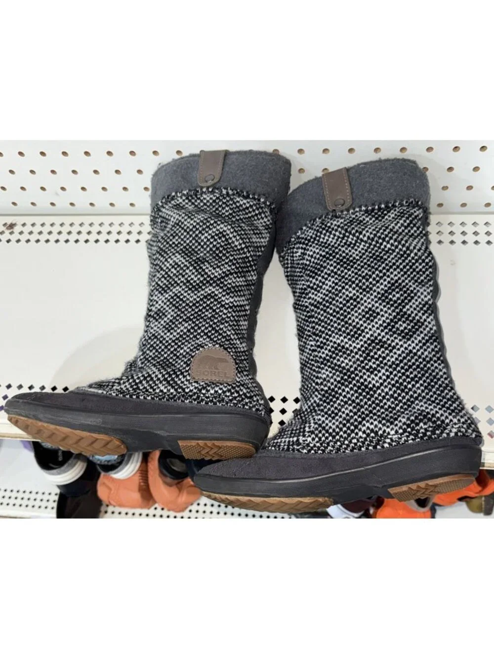 Sorel Tremblant Mid Womens Knit Pull On Lined Mid Calf Boots Booties Size 6.5